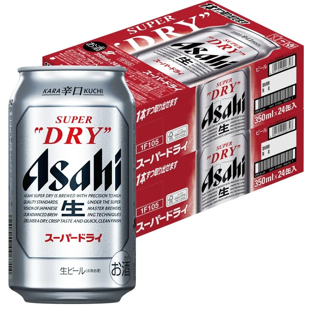 アサヒ - スーパードライ　350ml 48本(2ケース) Amazon.co.jp: スーパードライ [新・辛口 生 ビール]アサヒ缶